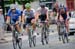 The five riders in the break continue to work well together