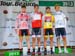 The jerseys after stage 4: Jim Stemper (5-Hr Energy), Nathan Bro