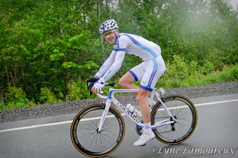 Thomas Raeymaekers (Novo Nordsik) chased solo early on in the st
