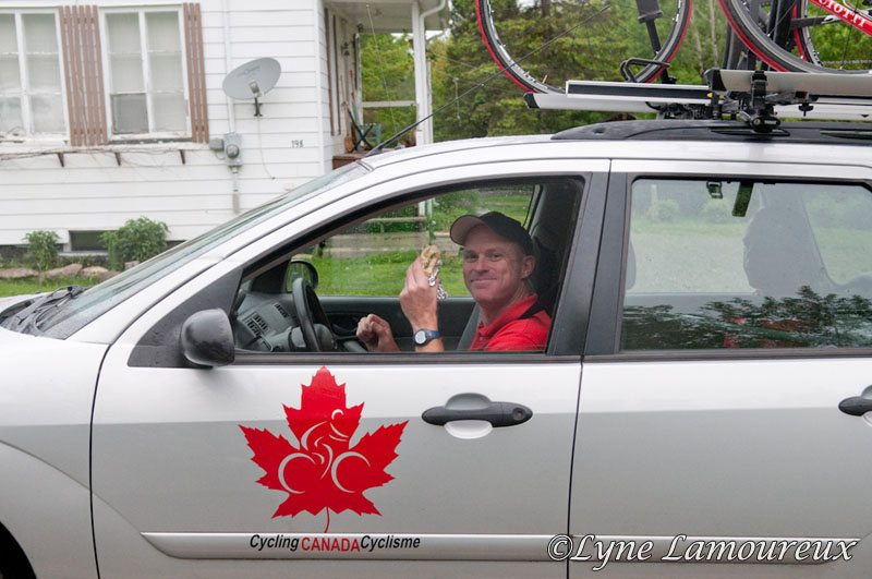 Canada National Team DS Gord Fraser enjoys a few minutes of calm