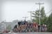 Rain comes down harder as UnitedHalthcare's Davide Frattini take