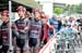 Riders line up to sign in at the start in Lac Etchemin