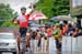 Nathan Brown (Bontrager) celebrates his overall victory as he cr
