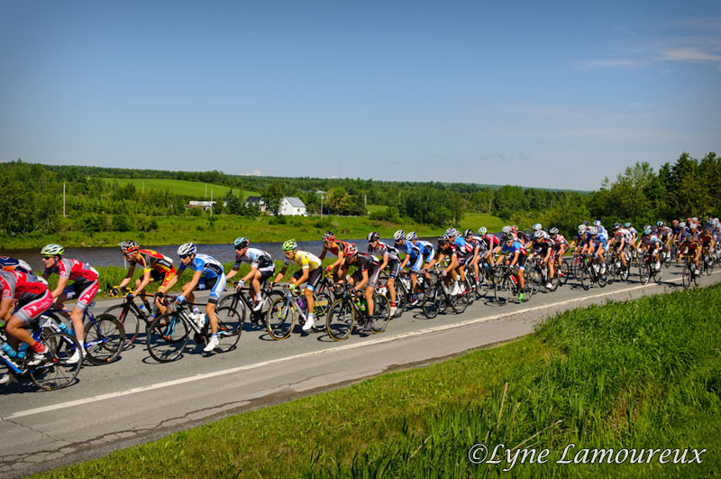 Field speeds by the La Chaudiere river at the start