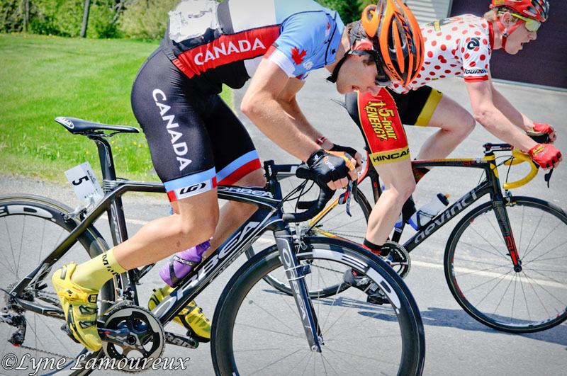 Marsh Cooper (Canada) working hard in the early break