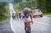 Riders are dropped at the road starts going up