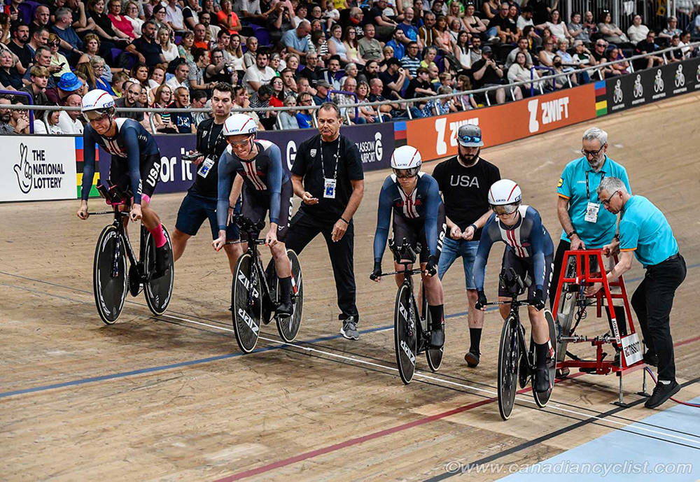 2023 Track World Championships - Women Team Pursuit, Round 1