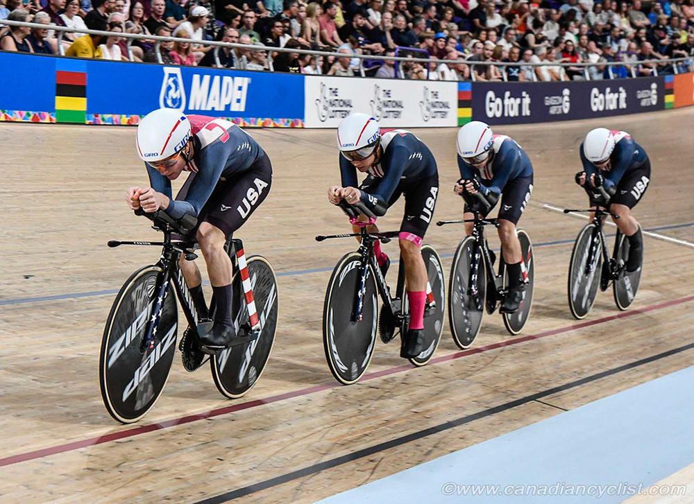 2023 Track World Championships - Women Team Pursuit, Round 1